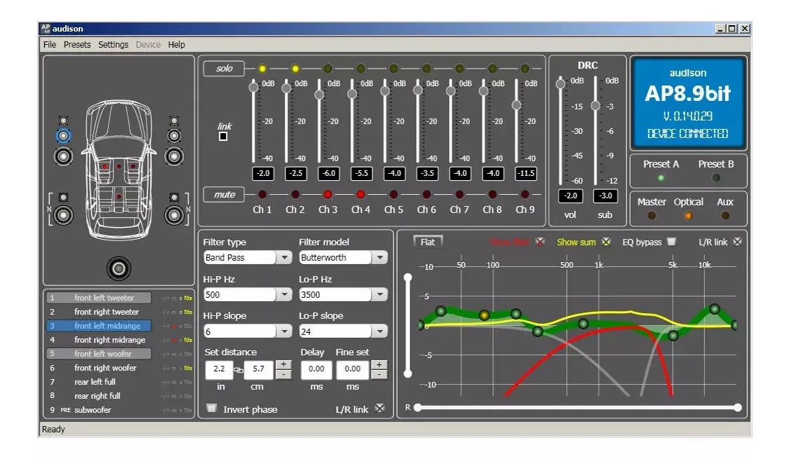 Amplificador com processador Audison AP8.9 BIT Tech Audio Pró